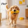 Durable Dog Chew Toys Squeaky Dumbbell Toy, Vinyl Spiky Teeth Cleaning for Dogs Toy Small Large Interactive Play Oral Health Pet