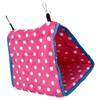 Bird Bed Foldable Portable Comfortable Flannel Triangular  ing Bird Hammock with Hooks for Parrots Hamsters
