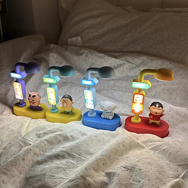 Crayon Shin-chan Lamp Toys Ornament Glowing In the Dark Lights for Anime Fans Gifts Cartoon Shin-chan Statues Lights Decoration