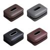 Elegant Vehicle Tissue Dispenser Large Capacity Car Napkin Holder with Easy Installation Leather Convenient Tissue Box