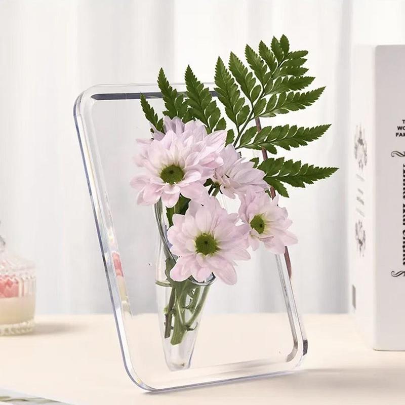 Flower Vase Acrylic Vases For Flower Transparent Butterfly Vase For Hydroponic Dried Flowers Bottle Table Accessories Household Decoration
