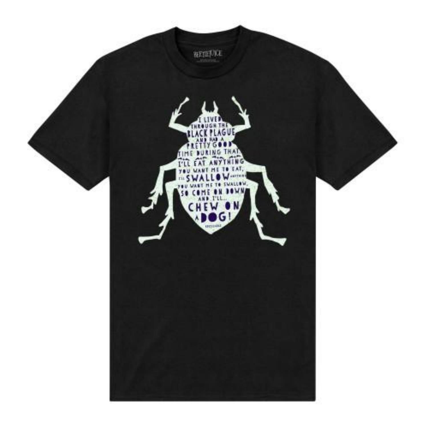Beetlejuice Unisex Adult Beetle T-Shirt S чёрный