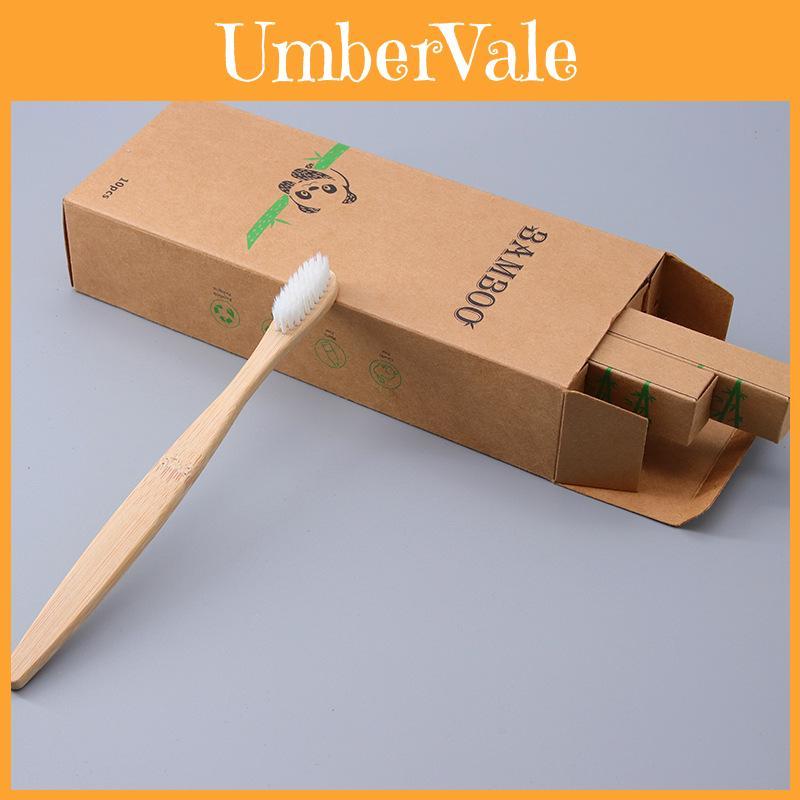 Ecofriendly Adult Bamboo Toothbrush With Soft Bristle For Hotel Stay And Daily Oral Care