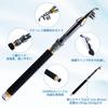 Goture Fishing Set Set T with durable fishing smooth spinning carbon fiber telescopic fishing rod 66 lures waterproof storage and Japanese instruction