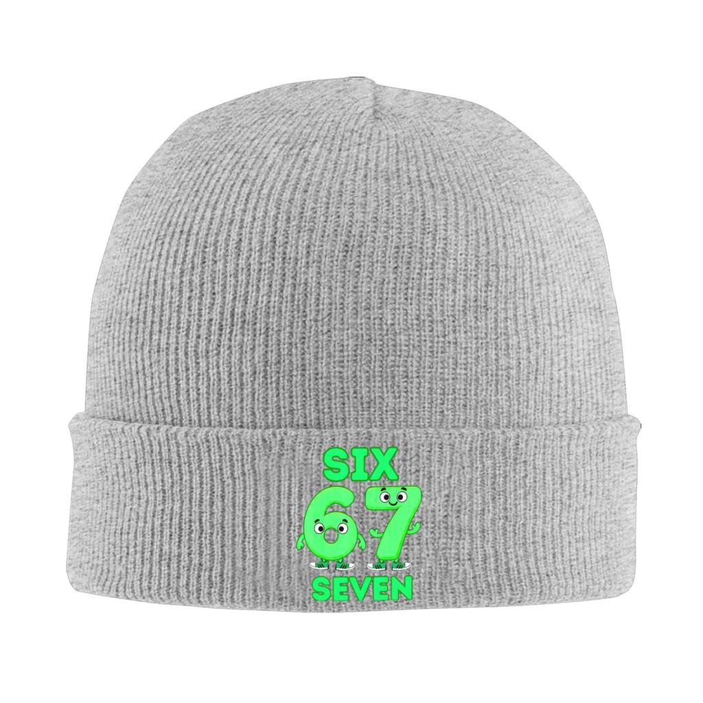 67 Six Seven 6-7 Funny Italian Brainrot Knit Hat Beanies Autumn Winter Hat Warm Unisex  Color  Cap Men Women Gifts,