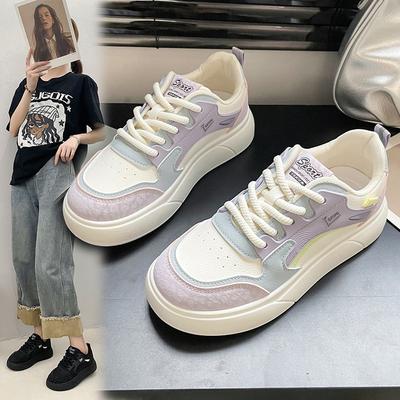 Korean Version of Fashion Little White Shoes Women's Autumn Explosion New Lightweight Breathable Platform Sports Shoes Versatile Board Shoes Tide
