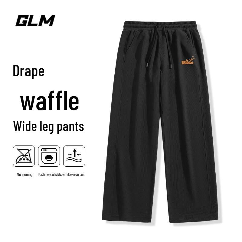 

GLM Men s Waffle Knit Wide-Leg Sweatpants 3XL