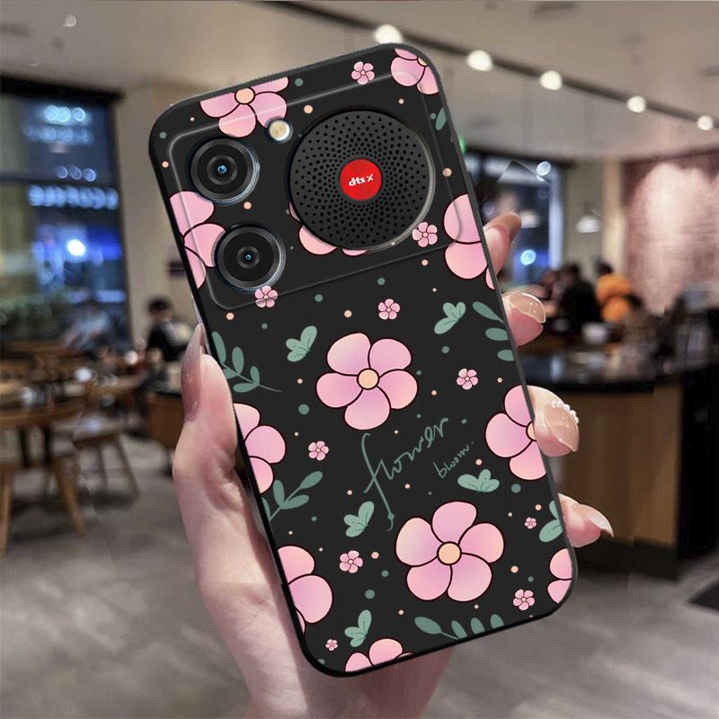 Phone Case For ZTE Nubia Music Case Shockproof Silicone Soft Back Cover For ZTE Nubia Music 2 Butterfly Flower Print Funda ZTE Nubia Music 2