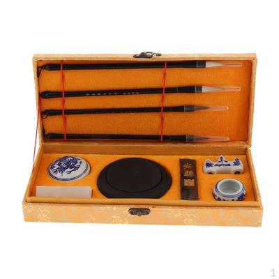 Chinese Traditional Calligraphy Set Writing Brushes