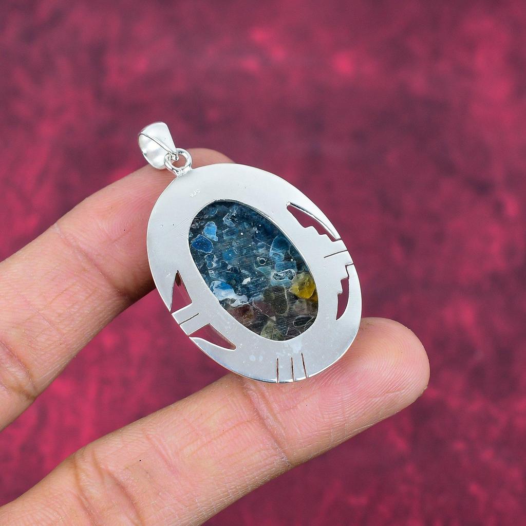 Watermelon Tourmaline Pendant, 925 Solid Sterling Silver Gemstone Jewelry, Handmade Pendant, For Thanksgiving