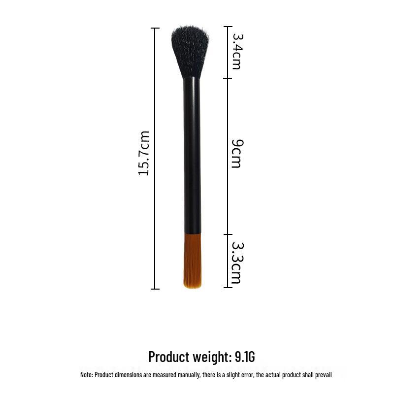 Dual-Head Coffee Grinder & Machine Cleaning Brush with Aluminum Handle