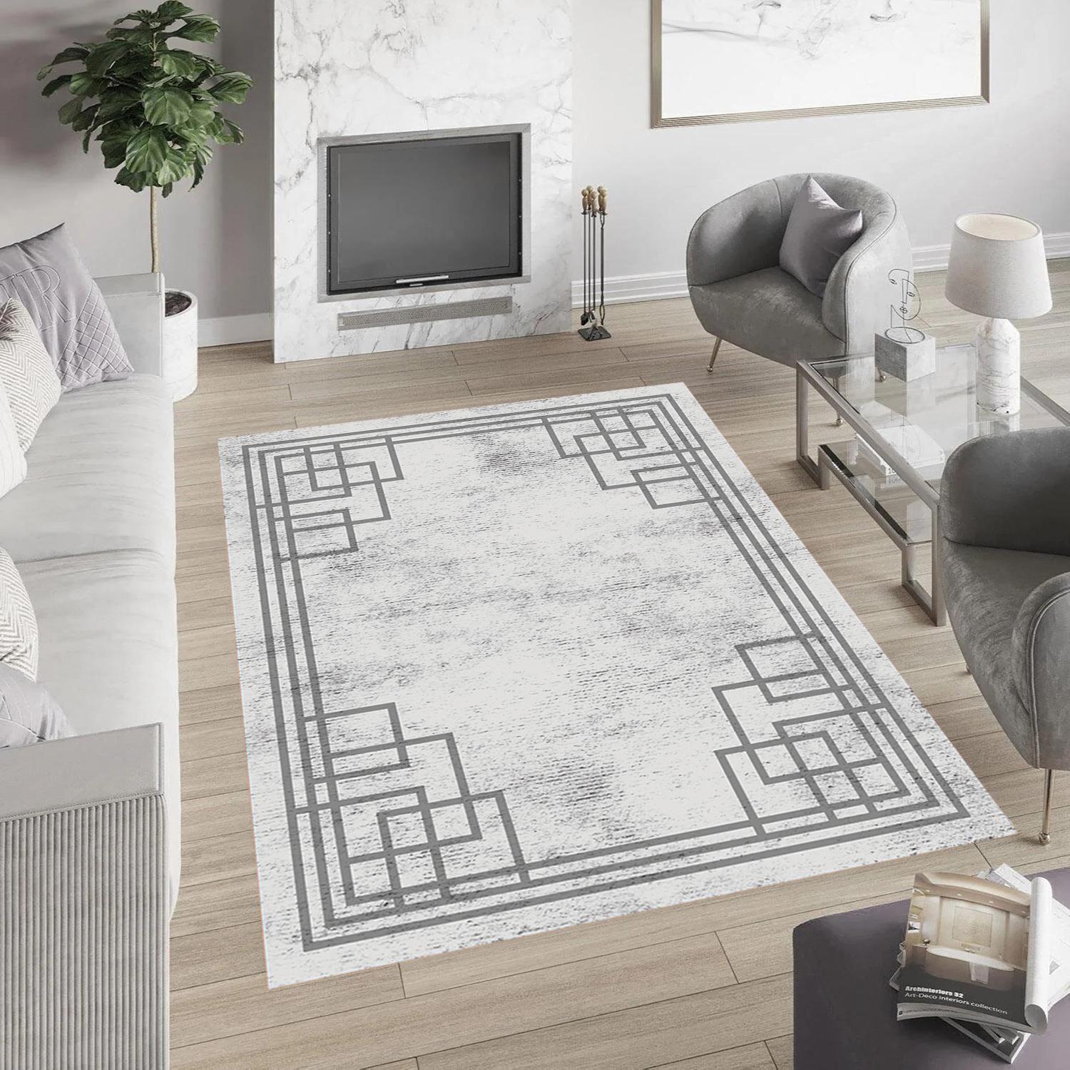 

Eliana Home Моющийся ковер с принтом LNA0945-FNL180 50x80 серый