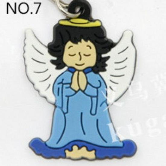 Unisex Cartoon PVC Keychain