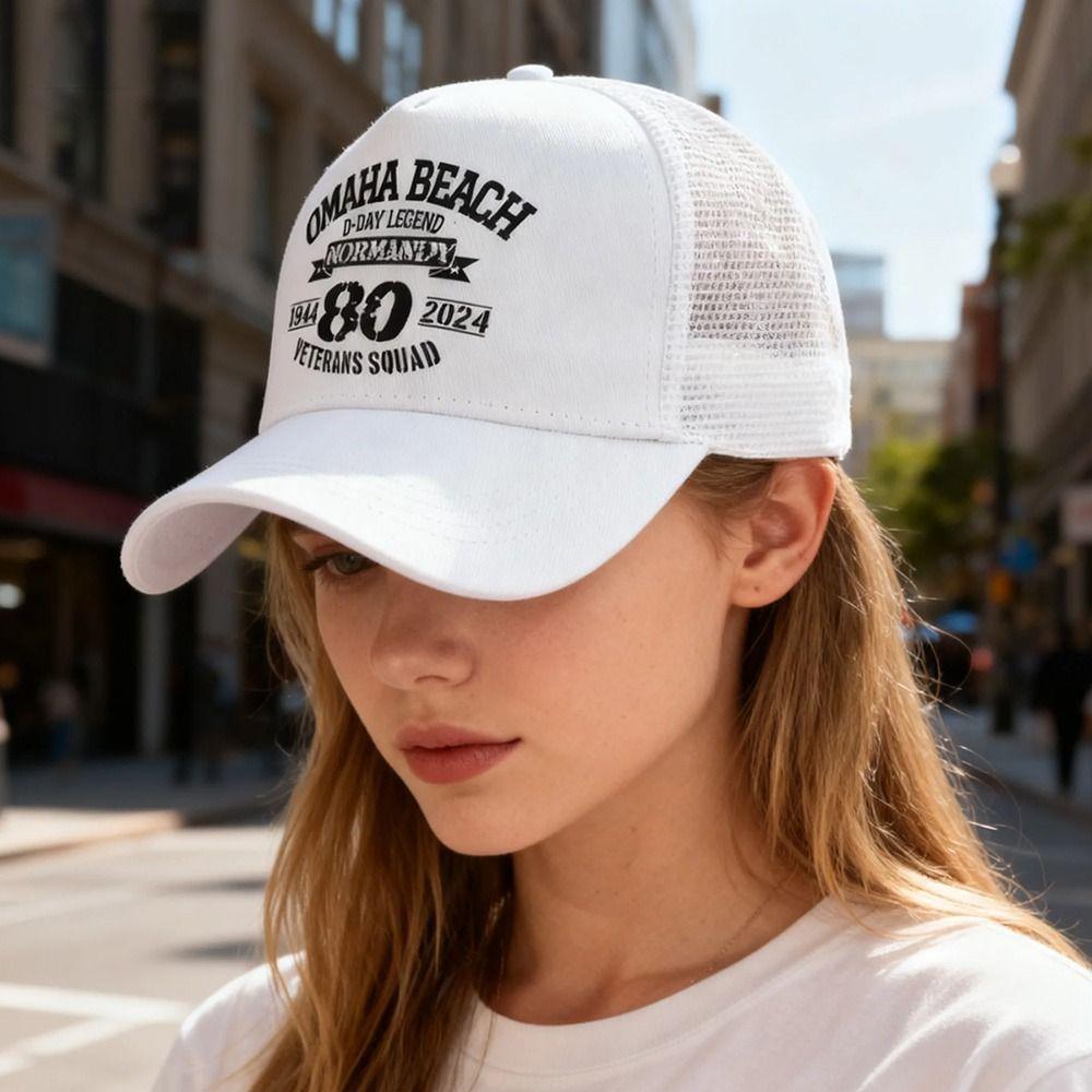 Summer Baseball Cap Mesh Breathable Visor Cap Fashion Snapback Hat for Men Women