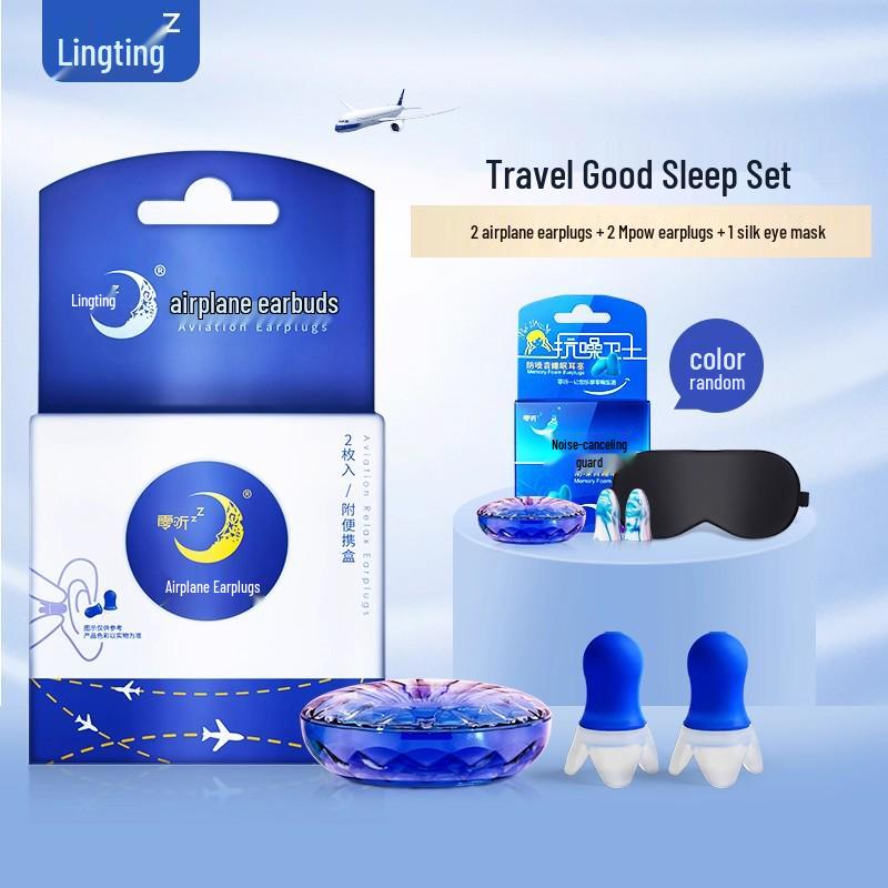 Lingting Noise-Canceling Airplane Earplugs: Pressure-Reducing Soundproofing for Men, Women, and Children