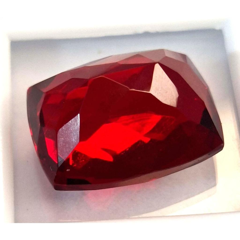 17-19 Ct Natural Red Ruby Mozambique Cushion Cut Stunning Certified Gemstone