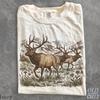 Vintage Elk T-Shirt, Retro Wildlife Graphic Tee, 90s Mountain Nature Shirt, Rustic Lodge Camping Apparel, Outdoorsman Birthday Gift
