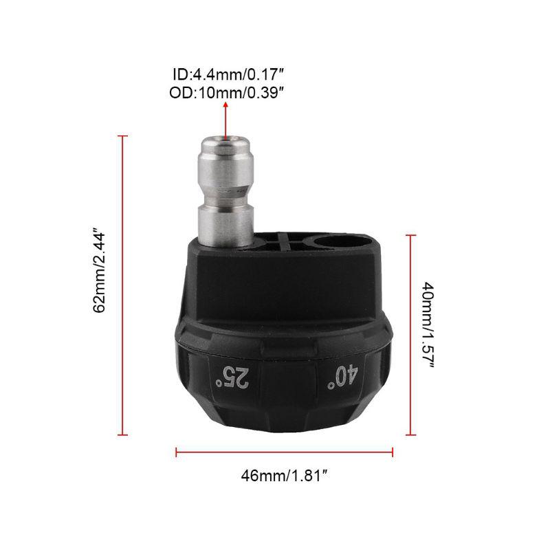 6in1 High Pressure Washer Spray Sprinkler Garden Irrigating Nozzle 1/4 Inch Car Washing Machine Nozzle Accessories