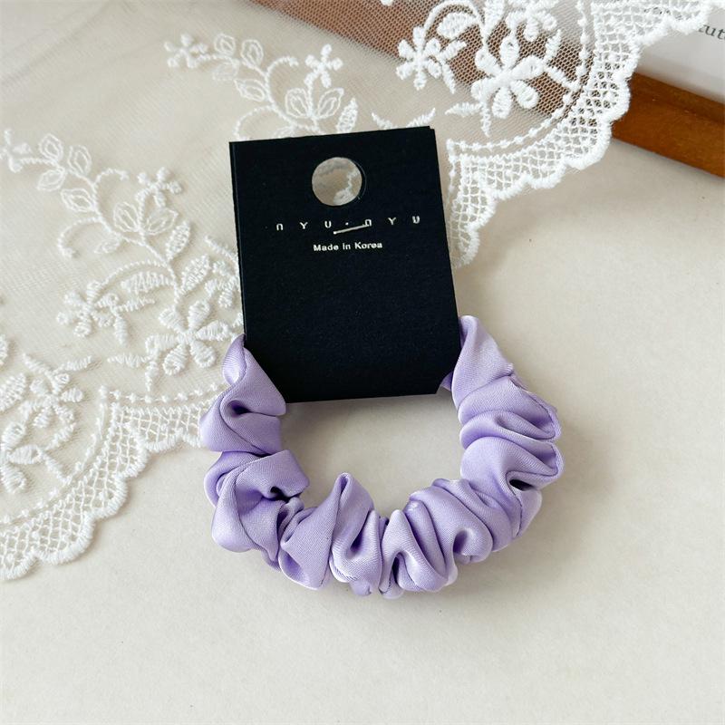 Wszechstronna satynowa gumka do włosów w stylu francuskim: Damska gumka do wysokiego kucyka, styl koreański