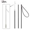 3-Section Aluminum Rod Spear: Portable Diving, Fishing & Hunting Gear with Single Barb for Underwater Use