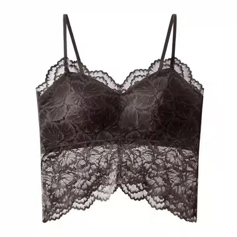 Spitzen-Camisole-Top mit V-Ausschnitt