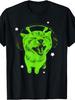Unisex T-shirt Funny Y2K Alien Cat Meme Retro Silly Cat Vintage Space Kitty T-Shirt