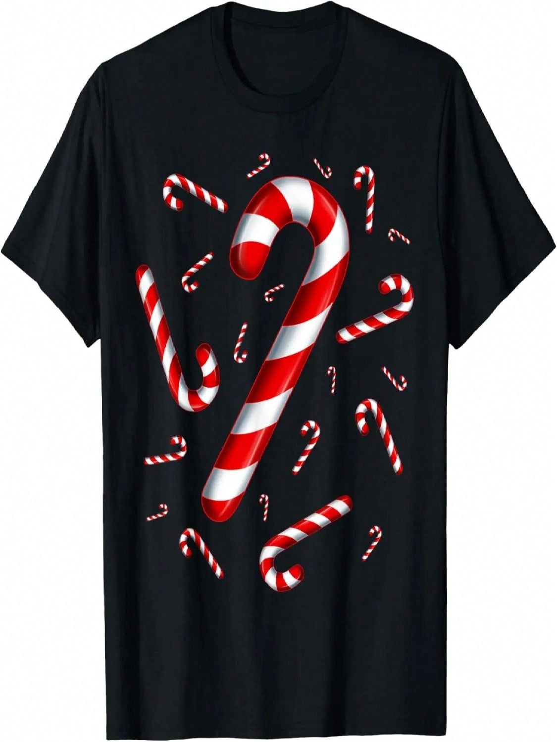 Candy Cane Christmas Candy Matching Family T-Shirt S разноцветный