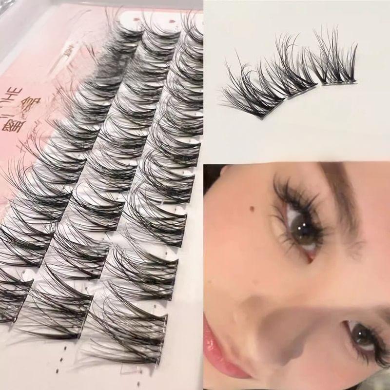 Nreain - Natural Crisscross Cluster False Eyelashes (Various Designs)