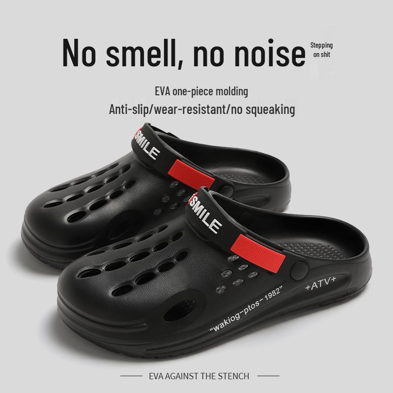 Spring/Summer Couple's One-Piece EVA Shoes: Comfortable, Casual, Puff Design, Non-Slip Sole.