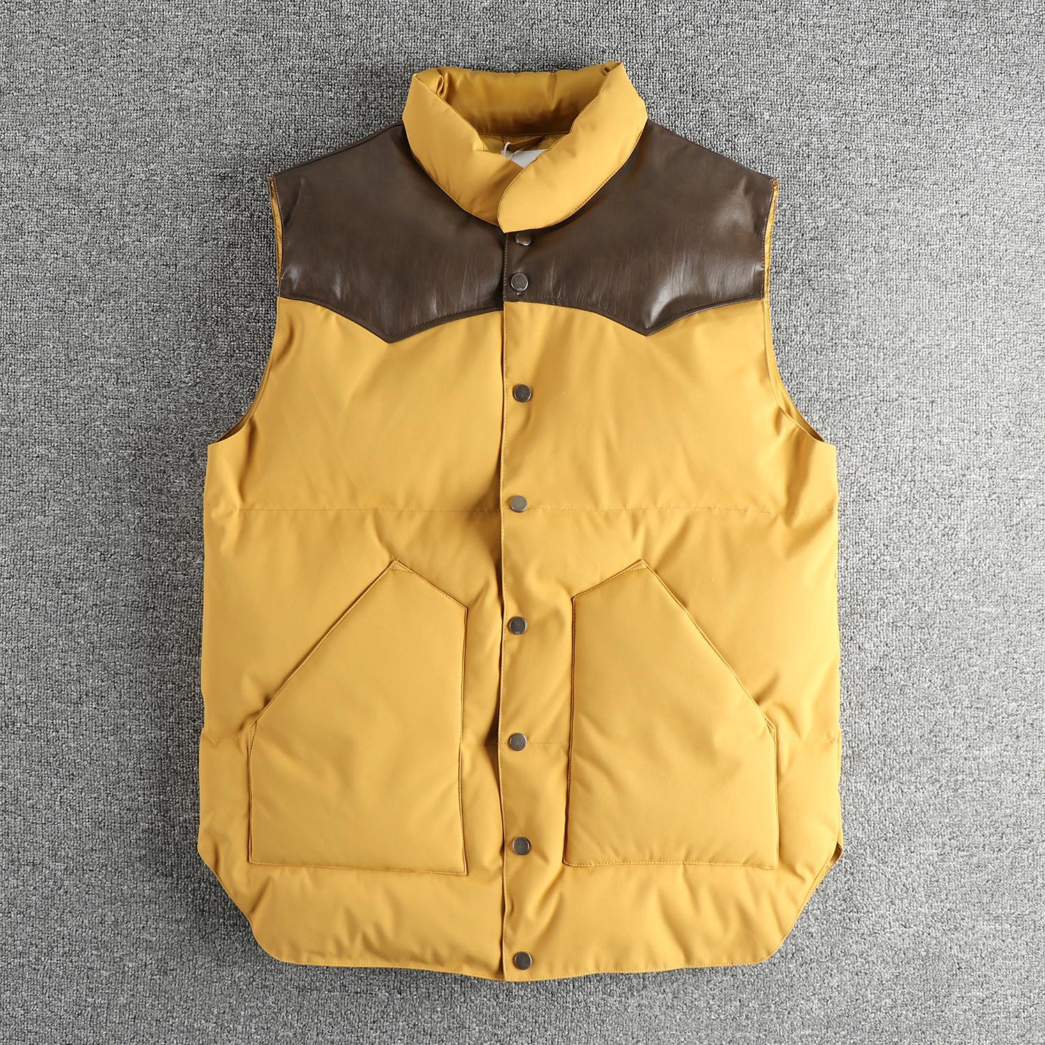 Retro tendence PU ādas kombinēts vīriešu