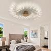 Gold 28 Heads Non Dimmable Pendant Lights Creative Fireworks Design Chandelier Modern Ceiling Light for Living Room Exhibition Hall Bedroom