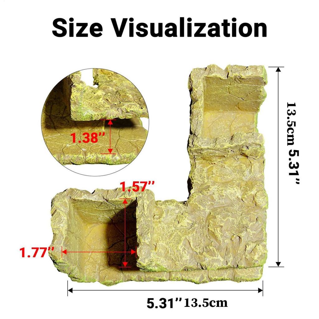 Shrimp Tunnel Resin Animal Habitat For Breeding Shrimp Cave Tunnel Accessories For Tank Breeding Hiding Stuff Water Indoor