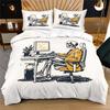 Skeleton Office Worker Duvet Cover Set Gothic Skull Typing On Computer Print Quilt Cover Set Vintage Cozy Bedding Set Home Decor