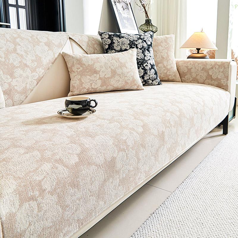 

1 шт. Цветочное полотенце для дивана на 1/2/3/4 сиденья, нескользящий защитный чехол для дивана, съемная и моющаяся подушка для дивана для гостиной A-70X70