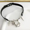 Pentagramme Große Knochenleder O-Stil Halskette DIY Stern Anhänger Halskette für Frauen Punk Ästhetik Y2K Halsketten Accessoire