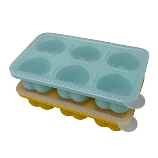 Silikon-Eiswürfelform mit Deckel, lebensmittelecht, leicht zu lösend, für Erdbeer- und Herzformen, auslaufsichere Gefrierform für Cocktails und Kaffee