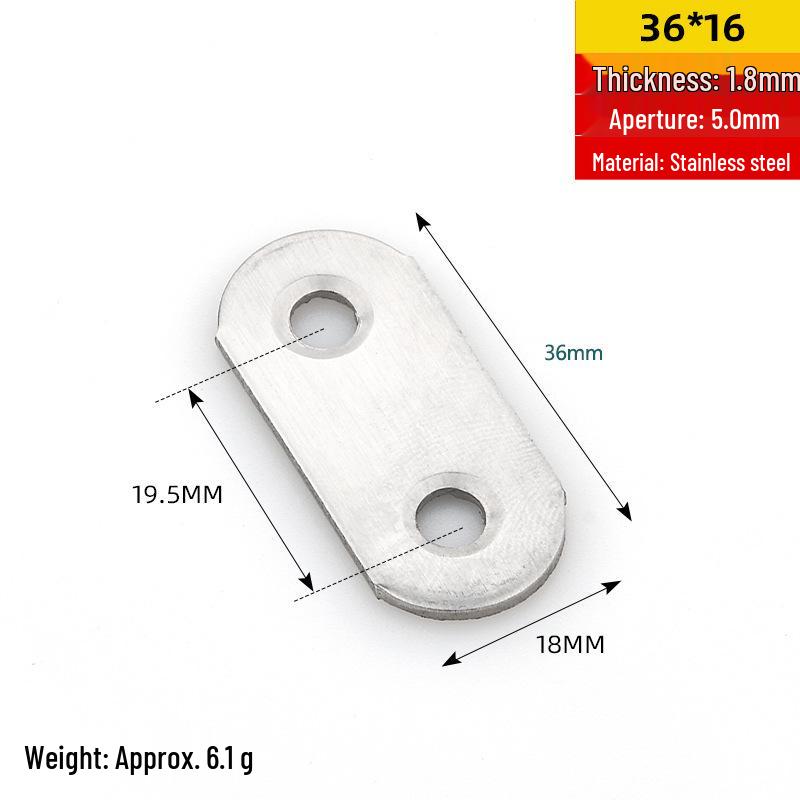 Stainless Steel 90° L-Shaped Right Angle Corner Bracket Connector