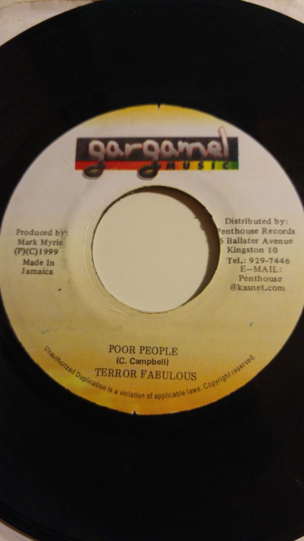 

7-дюймовая пластинка TERROR FABULOUS - Poor People NONE Gargamel Music 1999 Ямайка Регги, Ска и Даб Б/У