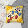 Cartoon C-Cupheads Pillow Case Square Double-Sided Printing Sofa Cushion Cover Pillowcase Bedroom Bedside