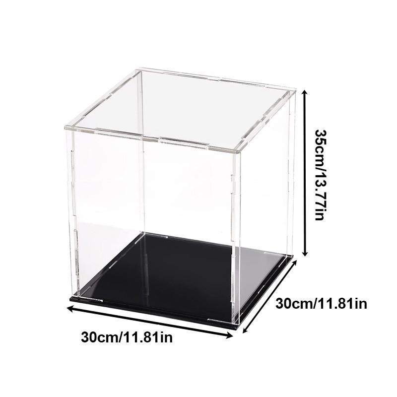 Acryl-Vitrine in mehreren Größen für Sammlerstücke zum Zusammenbauen, durchsichtige Acrylbox, Schutz-Vitrine zur Organisation von Figuren und Spielzeug
