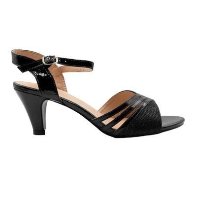 Womens/Ladies Stormi Buckle Wide Low Heel Sandals