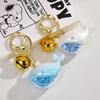 10pcs Funny Dolphin Keychain With Liquid For Car Keys Kawaii Whale House Pendant Keyring Girls Handbag Key Chains Jewelry Gifts