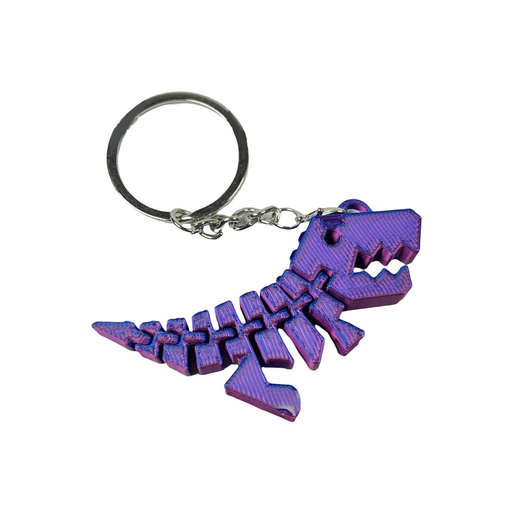 Brelok z dinozaurem drukowany 3D Wszechstronny brelok z dinozaurem 3D Zawieszka Urok Odpowiedni do dekoracji domu lub biura