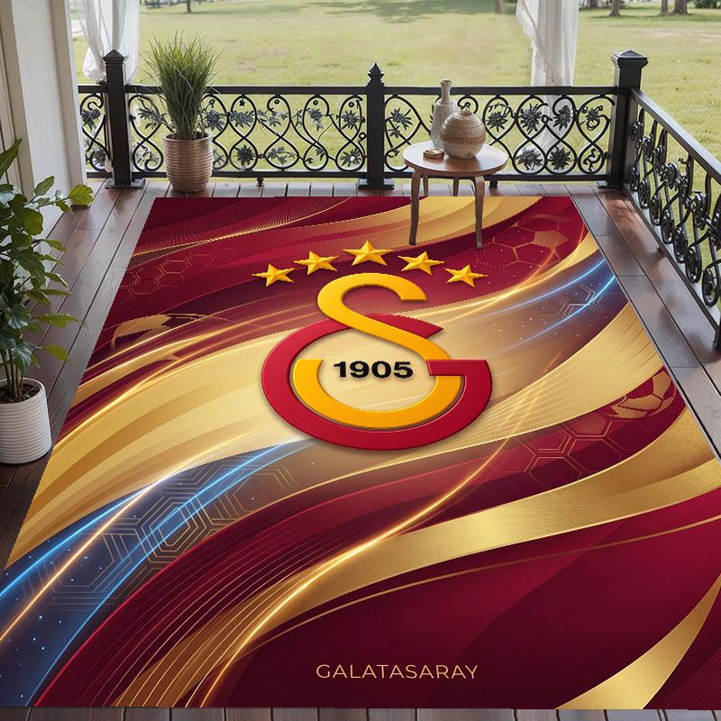 Soft Floor Carpet Galatasaray FC Pattern Area Rug Decorative Mat For Home Room Decoration