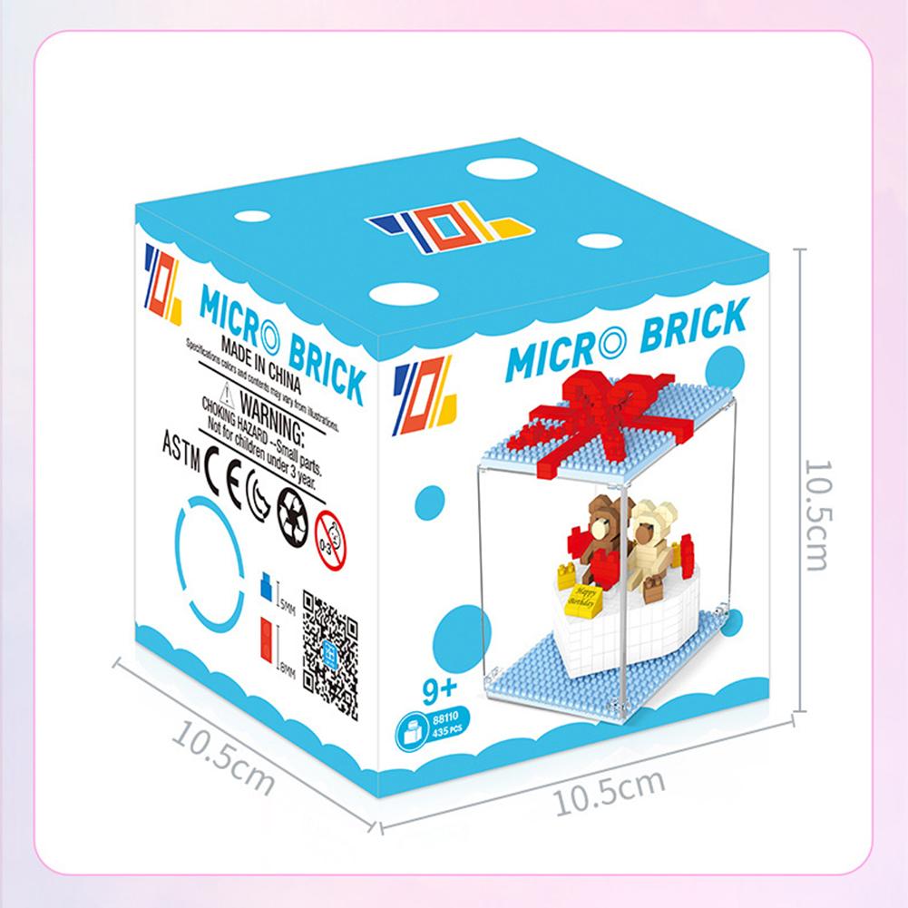 1 Set Of Building Blocks Assembling Cute Micro-particle Building Blocks Toy