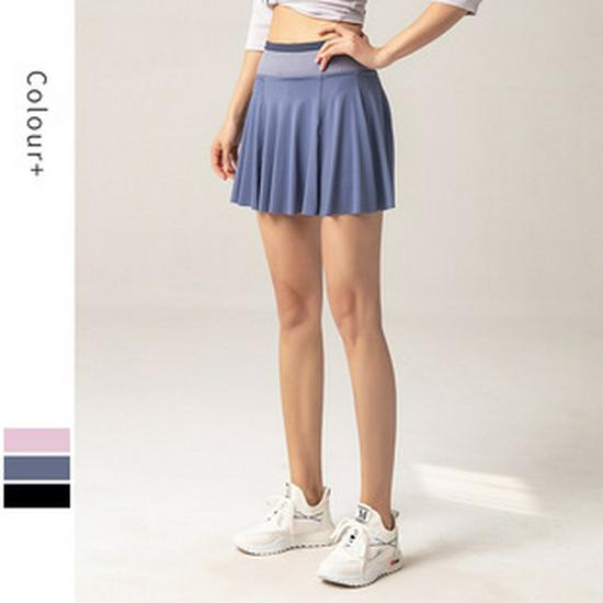 Girls' Quick-Dry Running Fitness Shorts - Loose, Anti-Exposure, Two-Piece Design with Pocket