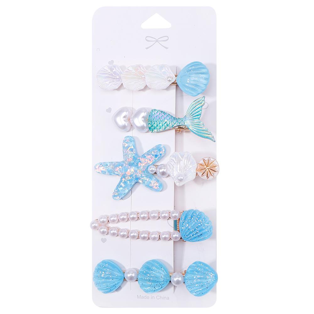 5-Piece Set New Women's Fashionable Hair Clip Accessories Simple Matching Hair Card Girls' Side Clip Gifts Headwear