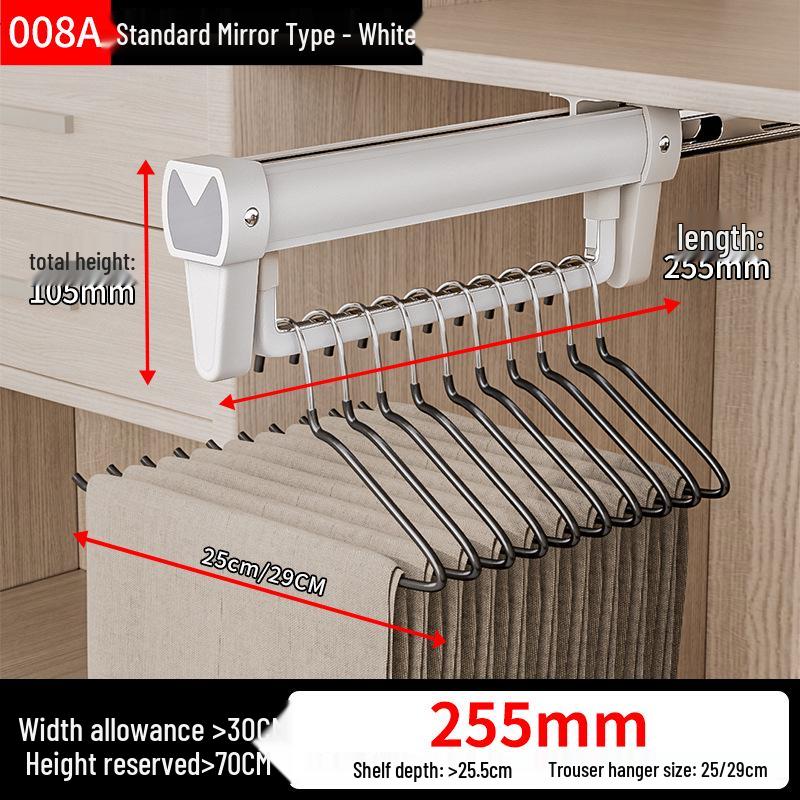 

Telescopic Damping Pull-Out Pants Rack for Wardrobe