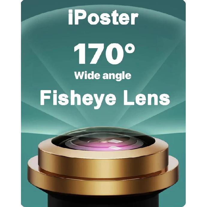 iPoster Flush Mount Mini AHD / CVBS Rear View Backup Reversing Camera with Switch Box Star Light View Waterproof 12v For Car SUV