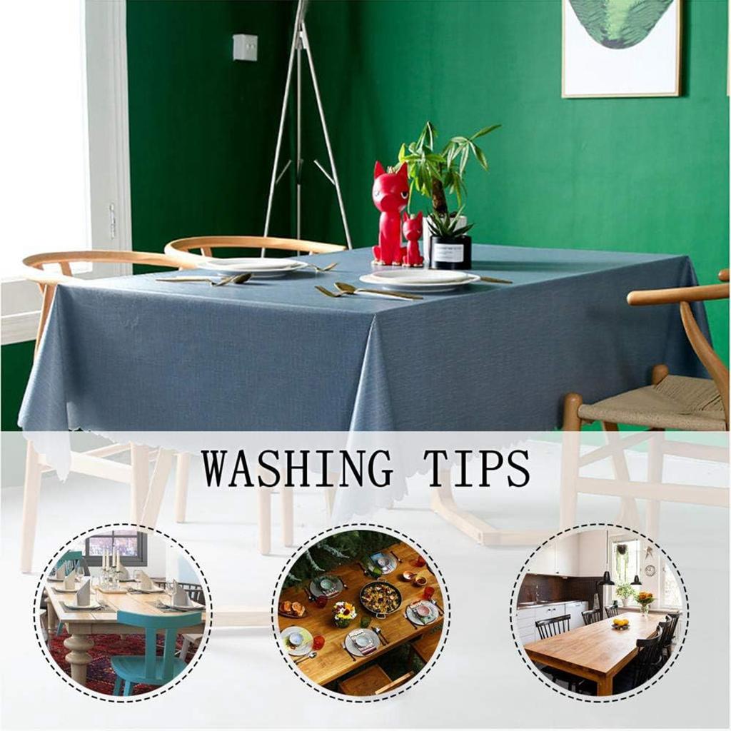Waterproof And Oil-proof Tablecloth, No-wash And Heat-resistant, Solid Color Rectangular Desk, Coffee Table, Tablecloth, Pvc Table Mat.
